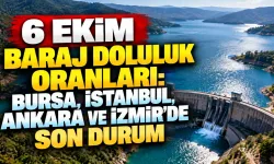 6 Ekim baraj doluluk oranları: Bursa, İstanbul, Ankara ve İzmir’de son durum