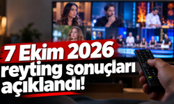 7 Ekim 2026 reyting sonuçları açıklandı! Sevdan Bir Ateş, Yeraltı ve MasterChef sıralaması belli oldu