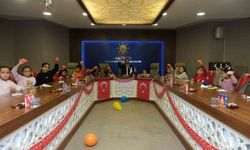 AK Parti Osmangazi'den 29 Ekim'e anlamlı etkinlik: Minik ellerden şehit ailelerine bayrak hediyesi