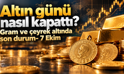 Altın günü nasıl kapattı? Gram ve çeyrek altında son durum- 7 Ekim