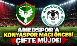 Amedspor'a Konyaspor maçı öncesi çifte müjde! İki isim geri dönüyor