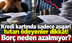 Kredi kartında sadece asgari tutarı ödeyenler dikkat! Borç neden azalmıyor?