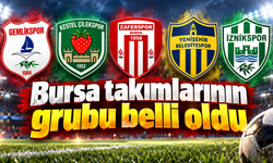 Bursa takımlarının grubu belli oldu