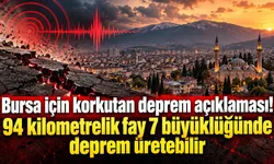Bursa için korkutan deprem açıklaması! 94 kilometrelik fay 7 büyüklüğünde deprem üretebilir