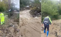 Bursa Mudanya'da Karanlık Dere İçin Taşkın Alarmı! İş Makineleriyle Müdahale Edildi