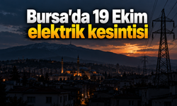 Bursa'da 19 Ekim elektrik kesintisi
