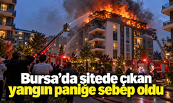 Bursa’da sitede çıkan yangın paniğe sebep oldu