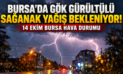 Bursa'da gök gürültülü sağanak yağış bekleniyor! 14 Ekim Bursa hava durumu