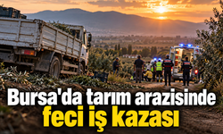 Bursa'da tarım arazisinde feci iş kazası