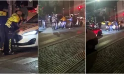 Bursa'da iki aile arasında kavga! Trafik polisleri müdahale etti