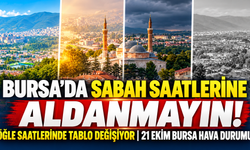 Bursa'da sabah saatlerine aldanmayın! Öğle saatlerinde tablo değişiyor | 21 Ekim Bursa hava durumu