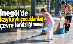 İnegöl’de çocuklardan çevre temizliği mesajı