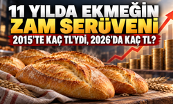 11 yılda ekmeğin zam serüveni. 2015’te kaç TL’ydi, 2026’da kaç TL?
