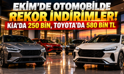 EKİM'DE OTOMOBİLDE REKOR İNDİRİMLER! KİA'DA 250 BİN, TOYOTA'DA 580 BİN TL