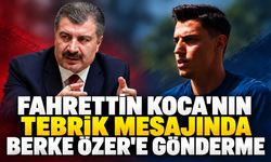 FAHRETTİN KOCA'NIN TEBRİK MESAJINDA BERKE ÖZER'E GÖNDERME