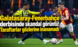 Galatasaray-Fenerbahçe derbisinde skandal görüntü! Taraftarlar gözlerine inanamadı