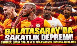 Galatasaray'da sakatlık depremi! Osimhen, Singo, Sallai ve Lemina'nın son durumu açıklandı