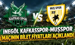 İnegöl Kafkasspor-Muşspor maçının bilet fiyatları açıklandı