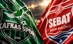 İnegöl Kafkasspor - Sebat Spor maçının ilk 11'leri belli oldu!