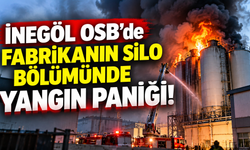 İnegöl OSB’de Fabrikanın Silo Bölümünde Yangın Paniği!