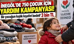 İnegöl'de 750 çocuk için yardım kampanyası! Bir çocuğun kışlık kıyafet bedeli 3 bin TL
