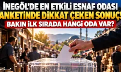 İnegöl'de en etkili esnaf odası anketinde dikkat çeken sonuç! Bakın ilk sırada hangi oda var?