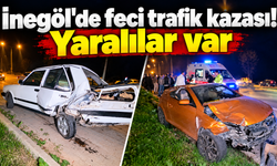 İnegöl'de feci trafik kazası! Yaralılar var