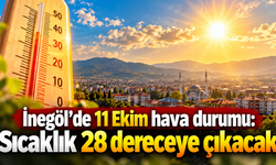 İnegöl’de 11 Ekim hava durumu: Sıcaklık 28 dereceye çıkacak