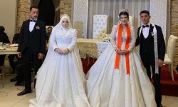İnegöl'de ilginç düğün! İki kardeş aynı gün dünyaevine girdi