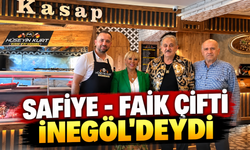 Safiye Soyman ve Faik Öztürk İnegöl'de! Yeni mekanında ağırladı