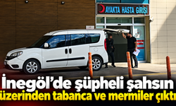 İnegöl’de şüpheli şahsın üzerinden tabanca ve mermiler çıktı