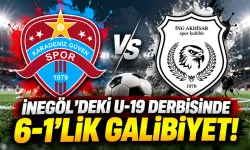 İnegöl'deki U-19 derbisinde 6-1'lik galibiyet!