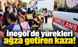 İnegöl'de yürekleri ağza getiren kaza!