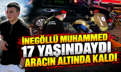 İnegöl'de otomobille motosiklet çarpıştı! Sürücü aracın altında can verdi