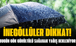 İnegöllüler dikkat! Bugün gök gürültülü sağanak yağış bekleniyor | 13 Ekim İnegöl hava durumu