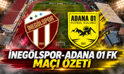 İnegölspor-Adana 01 FK maçı canlı özeti