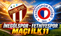 İnegölspor - Fethiyespor maçı ilk 11