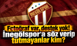 Fotoğraf var, destek yok! İnegölspor'a söz verip tutmayanlar kim?