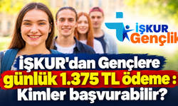 İŞKUR'dan Gençlere günlük 1.375 TL ödeme : Kimler başvurabilir?