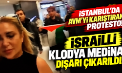 İstanbul'da AVM'yi Karıştıran Protesto! İsrailli Klodya Medina Dışarı Çıkarıldı