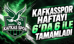 Kafkasspor haftayı 6’da 6 ile tamamladı