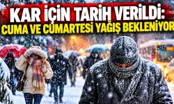 Kar için tarih verildi: Cuma ve cumartesi yağış bekleniyor