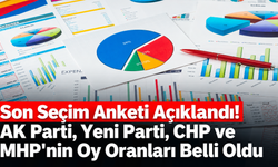 Son Seçim Anketi Açıklandı! AK Parti, Yeni Parti, CHP ve MHP'nin Oy Oranları Belli Oldu