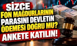 Sizce fon mağdurlarının parasını devlet ödemeli mi? Ankete katılın
