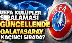 UEFA kulüpler sıralaması güncellendi! Galatasaray kaçıncı sırada?