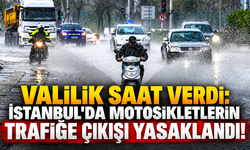 Valilik saat verdi: İstanbul'da motosikletlerin trafiğe çıkışı yasaklandı!