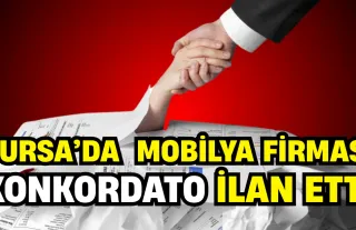 Bursa’da  Mobilya Firması Konkordato İlan Etti