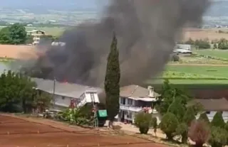 Yenişehir’de Hayvan Çiftliğinde Büyük Yangın, İtfaiye Ekipleri Müdahalede
