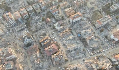 Hatay'daki yıkım havadan görüntülendi