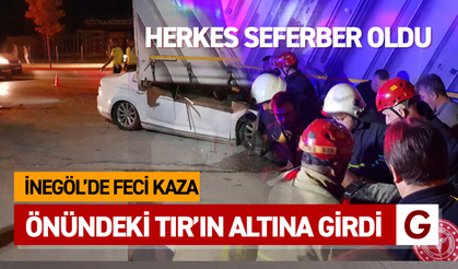 İnegöl'de Feci Kaza